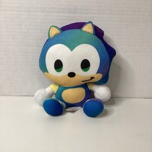 SEGA Sonic The Hedgehog SONIC Gradient‎ Big Head Plush 6" Soft EUC